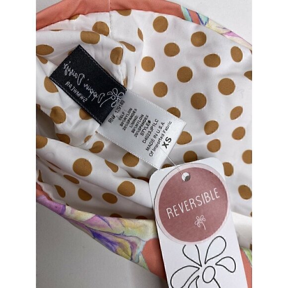 NEW Dippin' Daisy's Swimwear Women's Reversible Tube Top ONLY Floral Polka Dots - Picture 6 of 6